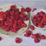 Raspberries 30x40cm(12x16)oil on linen 2024